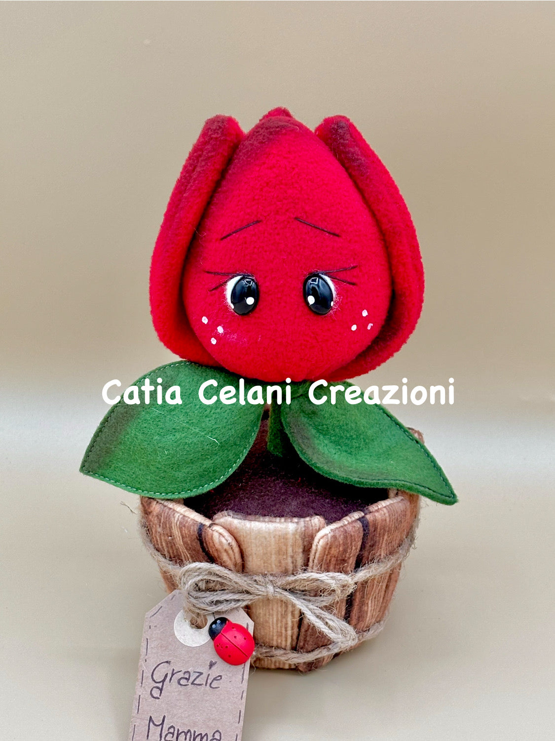 Cartamodello Tully - tulipano in vaso - facile da realizzare - download istantaneo - pdf