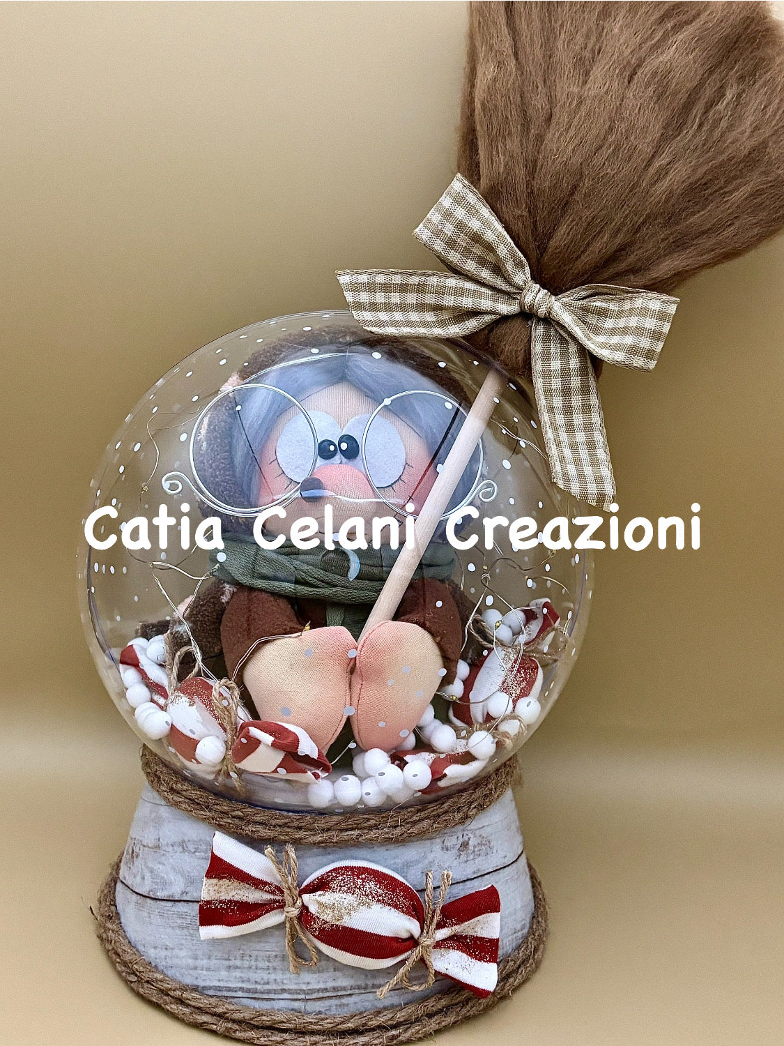 Cartamodello Befana sotto-vetro - facile da realizzare - download istantaneo - pdf