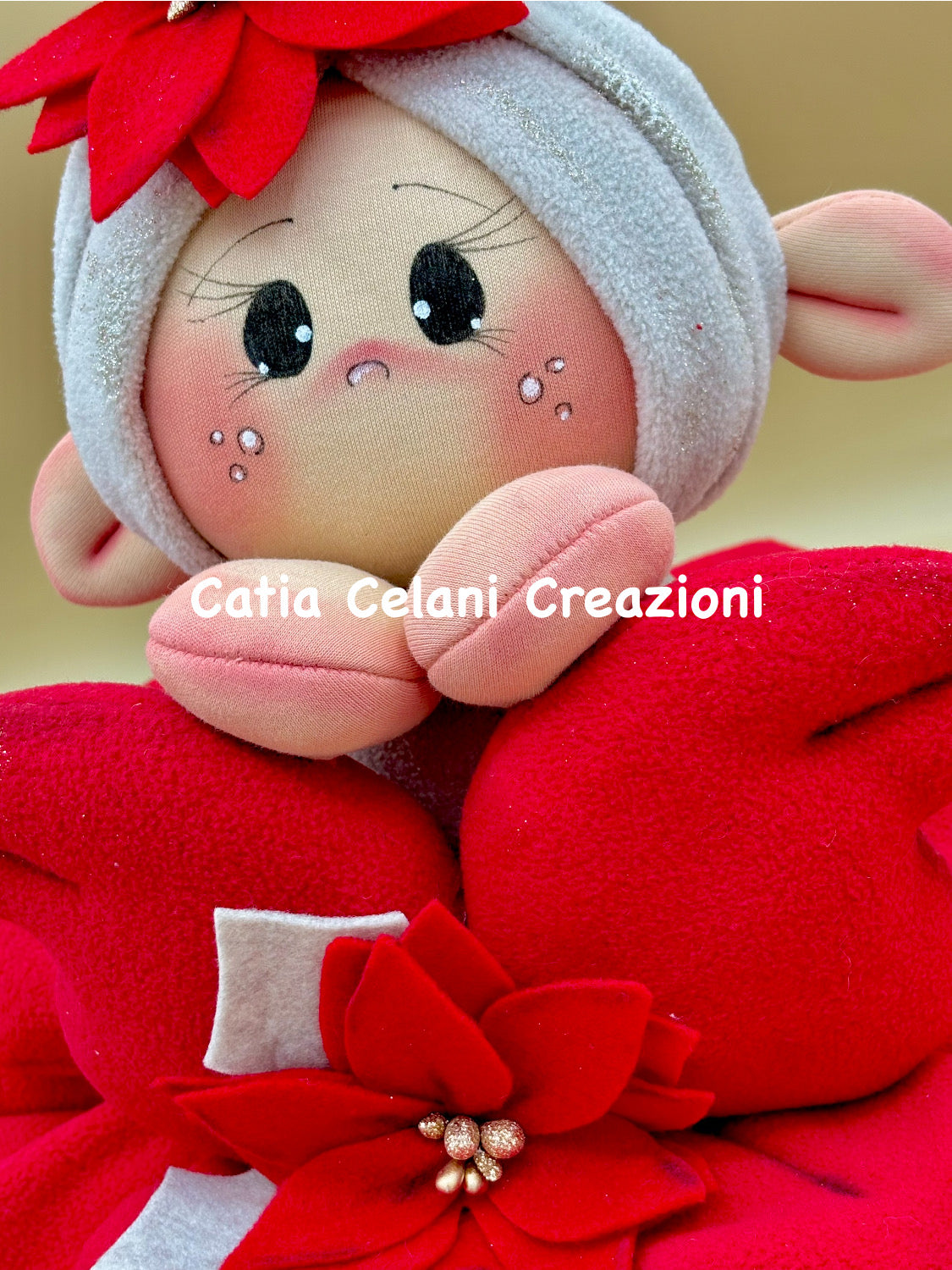 Cartamodello "Stella di Natale", fiori di natale, decorazione, natale, semplice da realizzare, digitale, pdf, download istantaneo