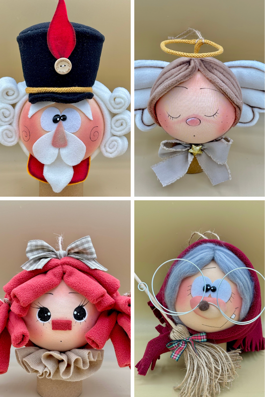 Palle di natale 2025 - cartamodello facile da realizzare - pdf - download instantaneo