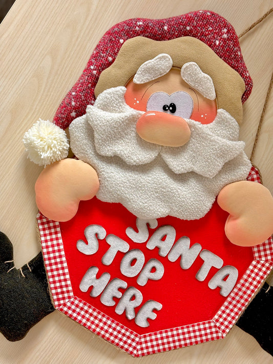 Santa Stop Here - cartamodello facile da realizzare - pdf - download instantaneo