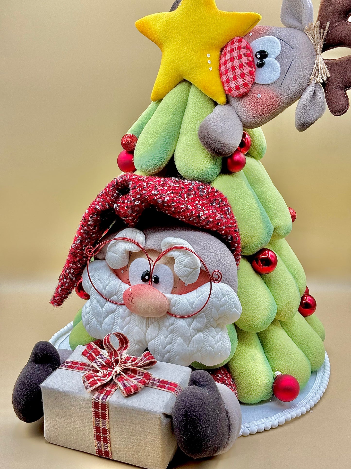 Babbo sotto l'albero - cartamodello facile da realizzare - pdf - download instantaneo