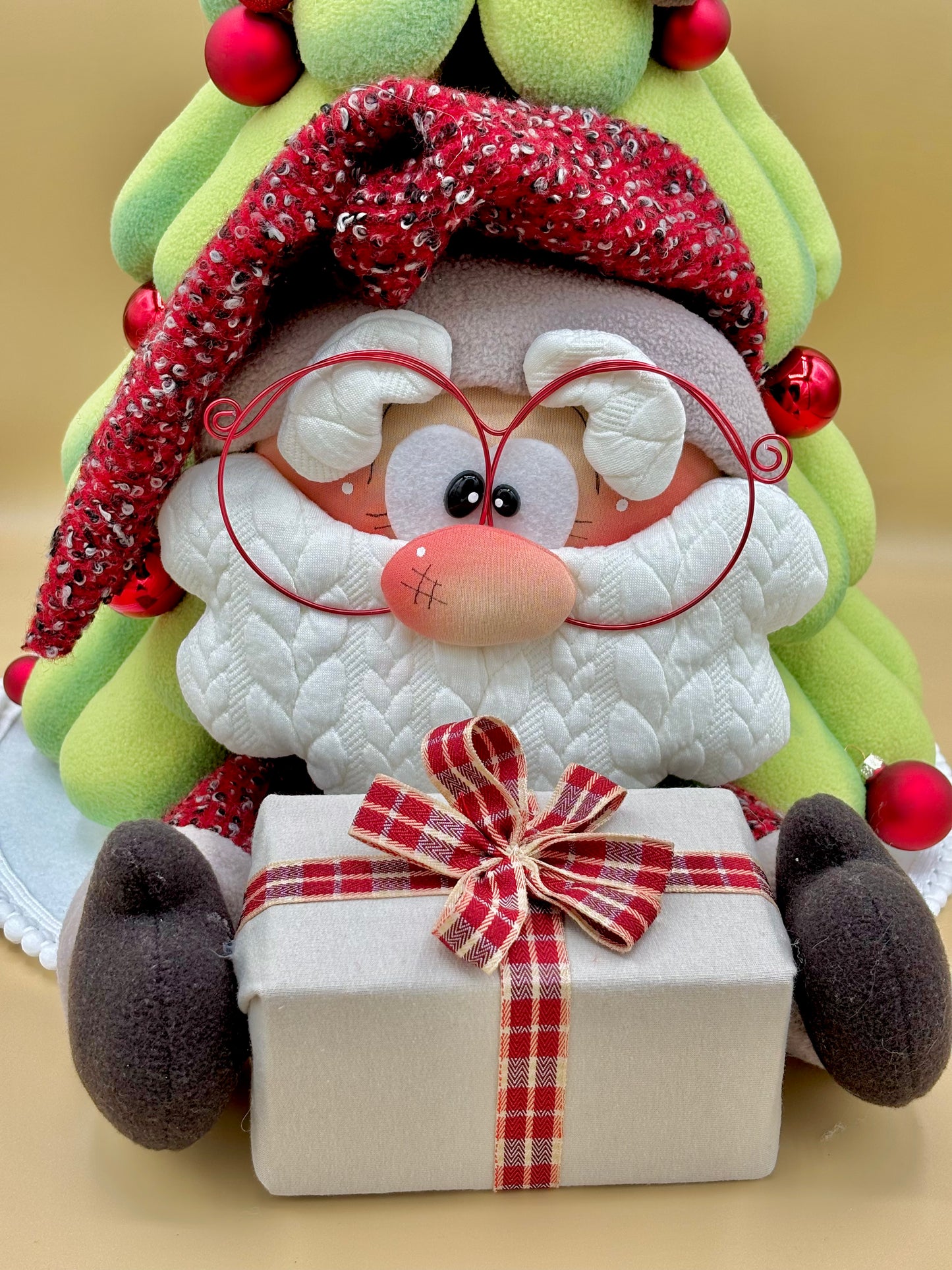 Babbo sotto l'albero - cartamodello facile da realizzare - pdf - download instantaneo