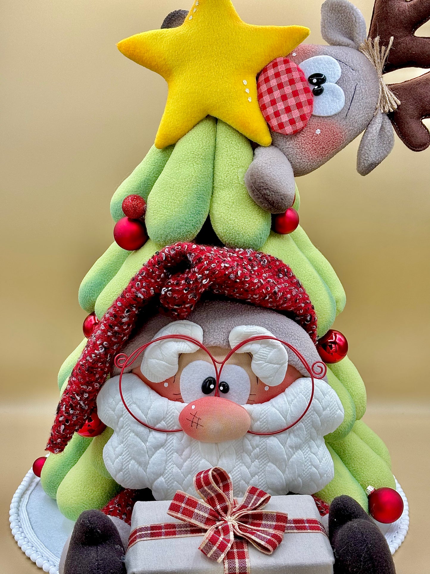 Babbo sotto l'albero - cartamodello facile da realizzare - pdf - download instantaneo