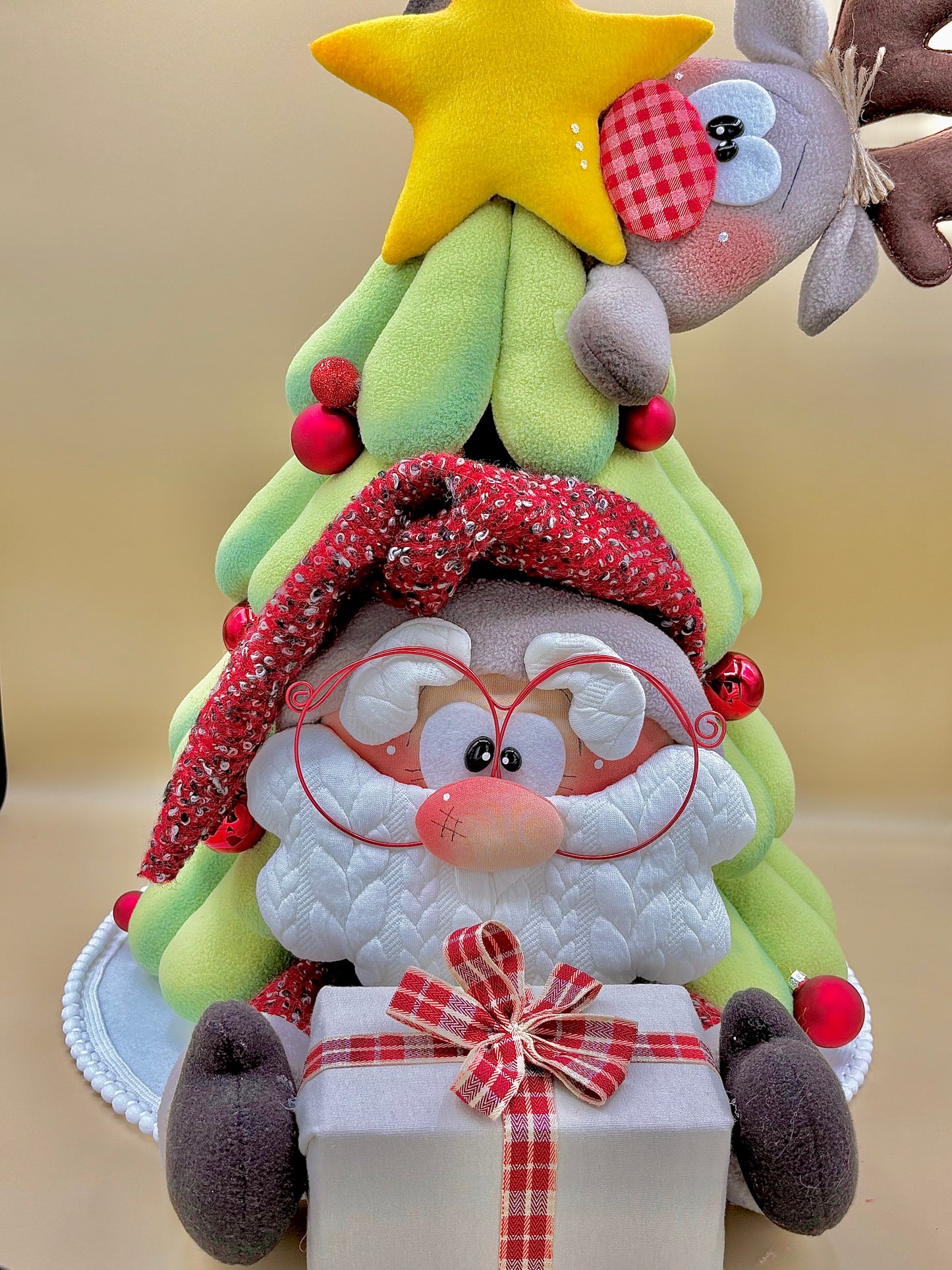 Babbo sotto l'albero - cartamodello facile da realizzare - pdf - download instantaneo