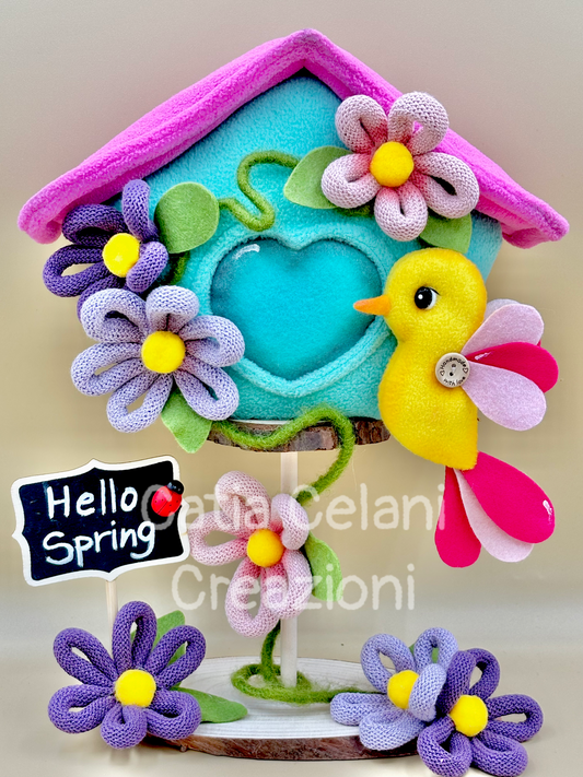 Cartamodello "Sweet Home" - casa per uccelli - pdf - cartamodello facile