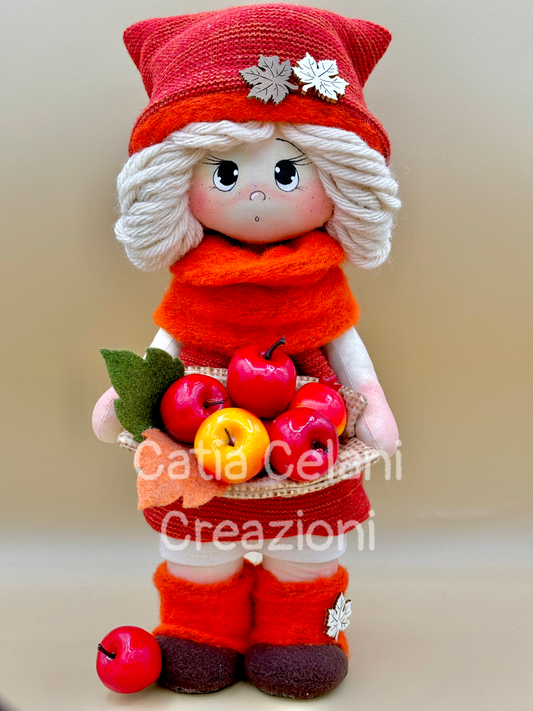 Cartamodello "Mely" : bambola, autunno, download pdf istantaneo