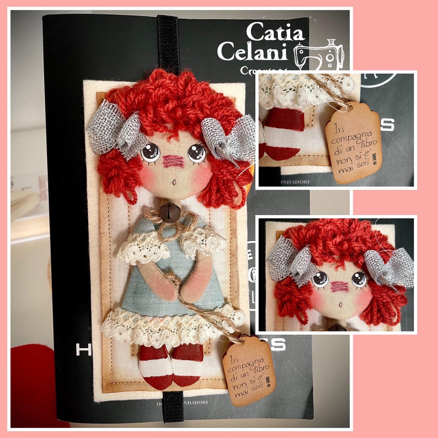 Cartamodello "Annie segnalibro" : segnalibro, download pdf istantaneo