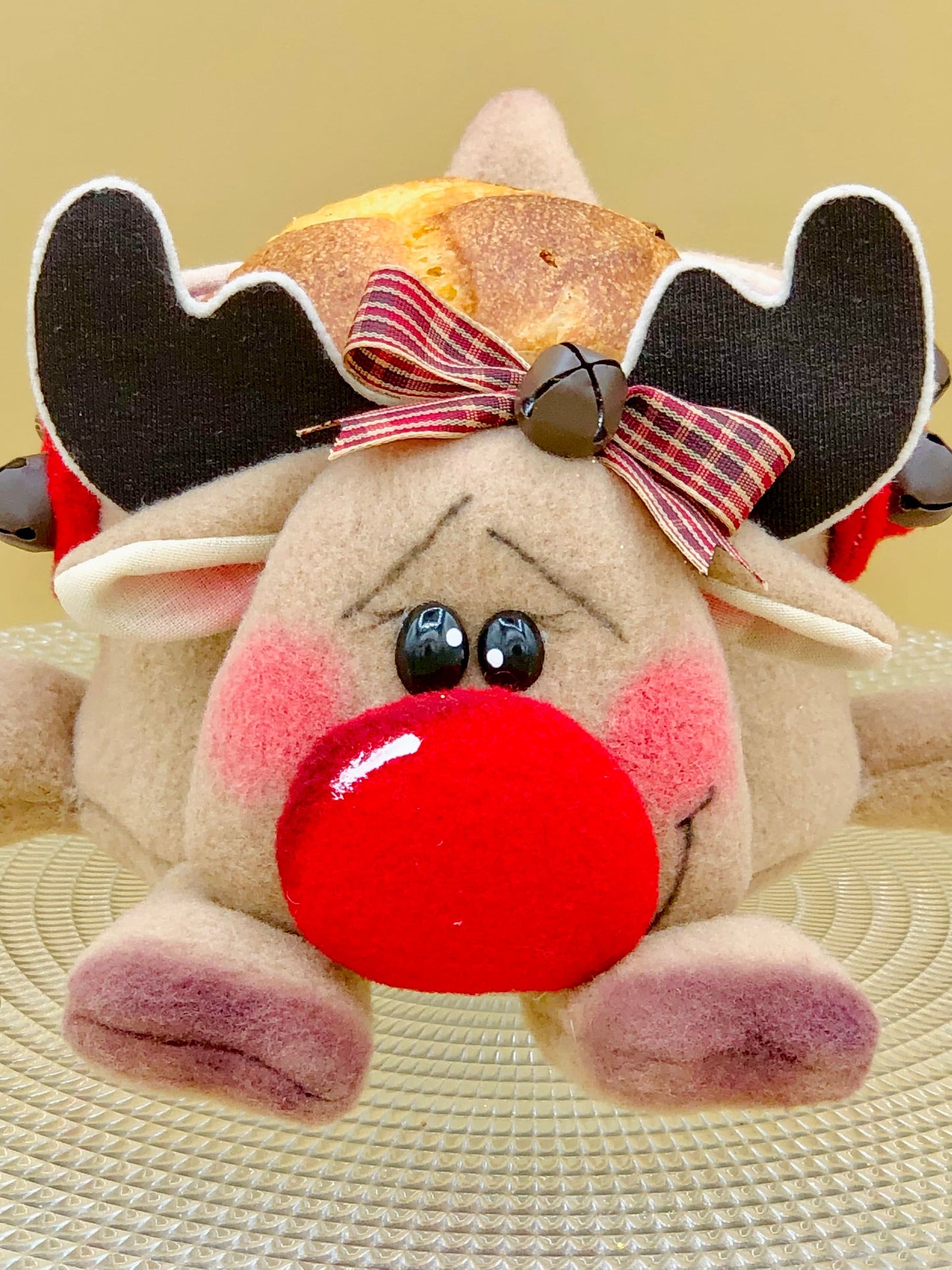 Renna porta panettone "Sportina": regalo, natale, facile, pdf, download instantaneo