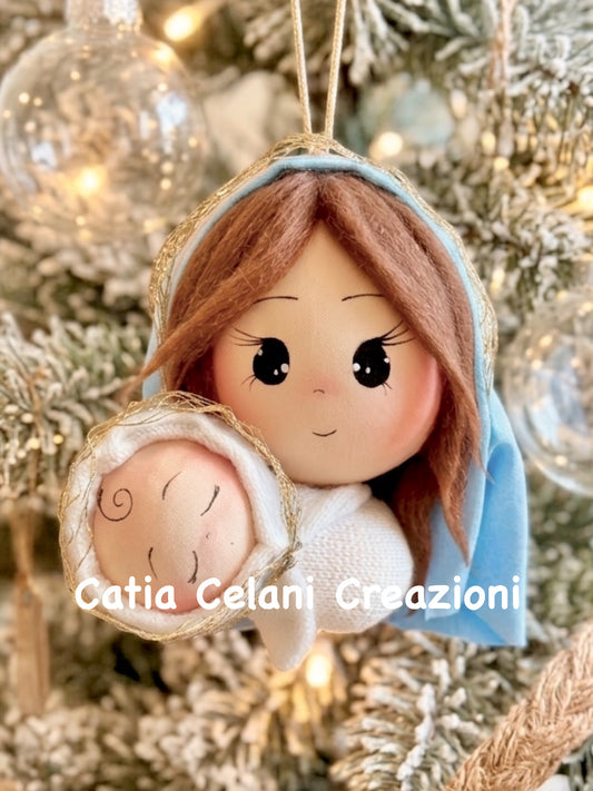 Cartamodello Natività, le palle di Natale - facile da realizzare - download istantaneo - pdf