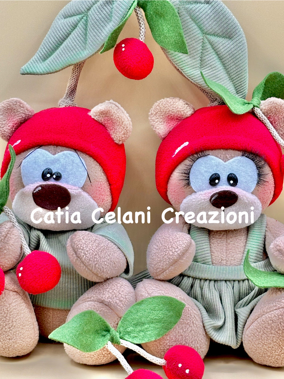 Cartamodello "I Ciliegini" - orsetti - pdf istantaneo