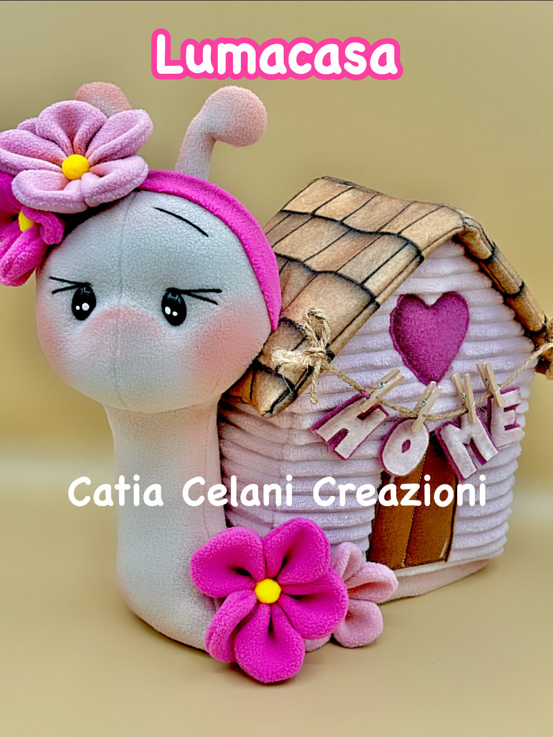 Cartamodello Lumacasa - lumaca con la sua casetta - facile da realizzare - download istantaneo  - pdf