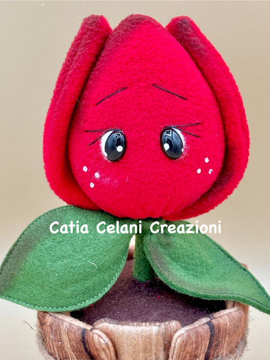 Cartamodello Tully - tulipano in vaso - facile da realizzare - download istantaneo - pdf