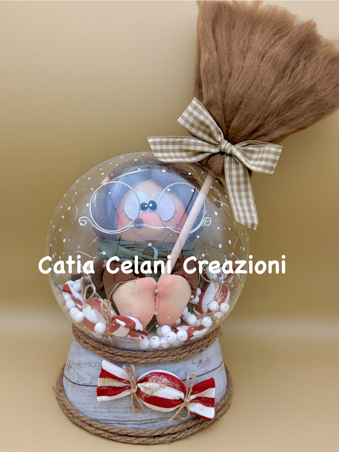 Cartamodello Befana sotto-vetro - facile da realizzare - download istantaneo - pdf