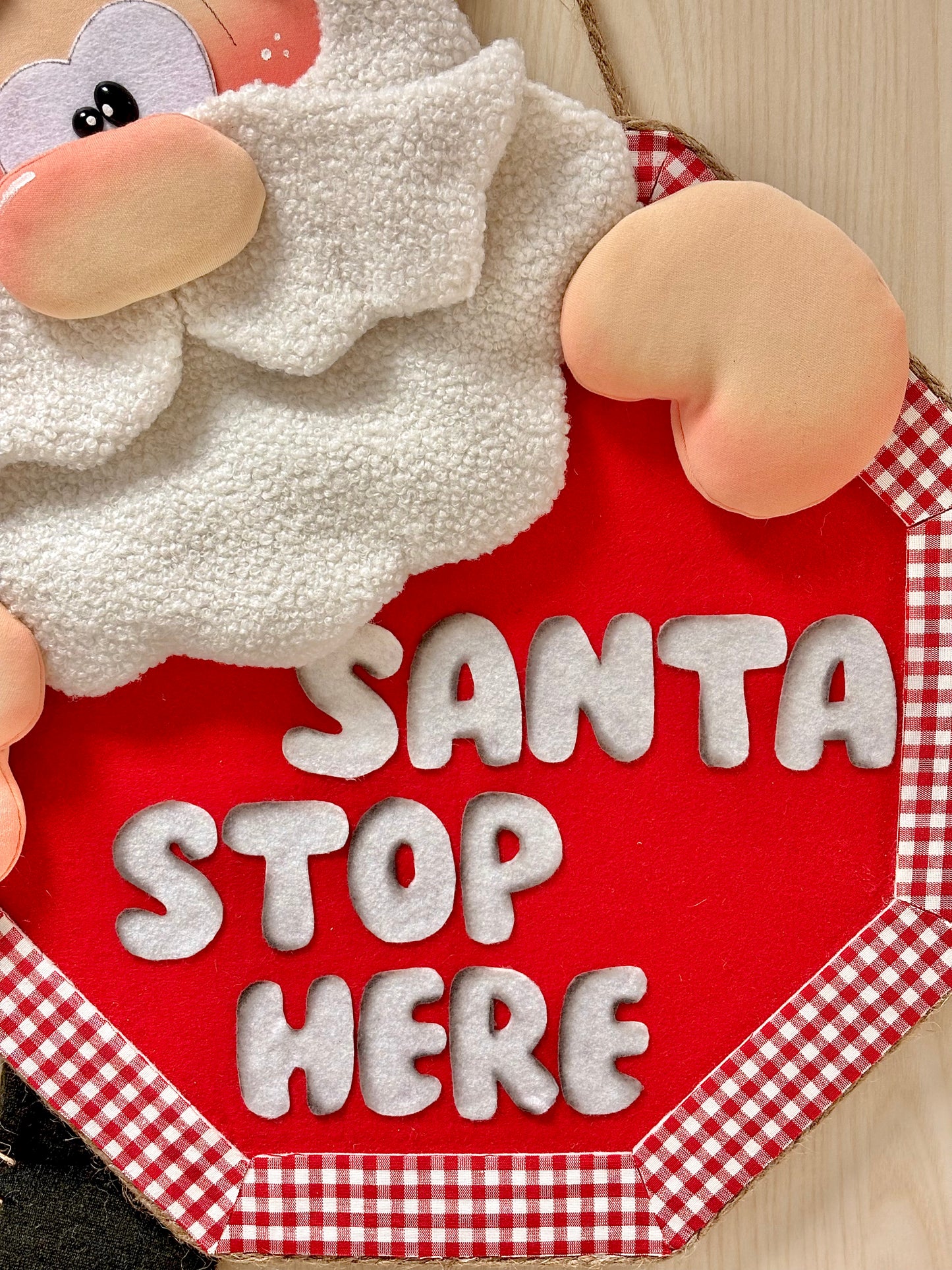 Santa Stop Here - cartamodello facile da realizzare - pdf - download instantaneo