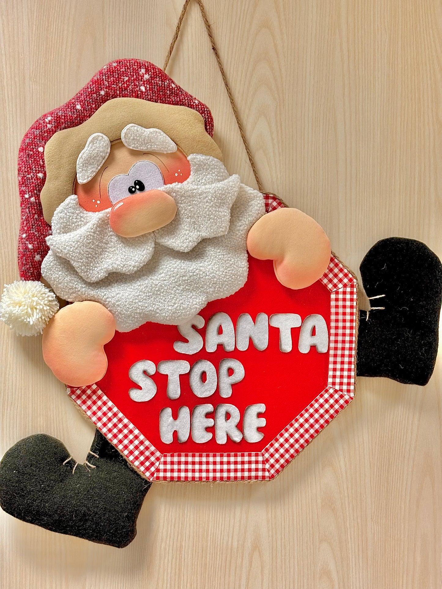 Santa Stop Here - cartamodello facile da realizzare - pdf - download instantaneo