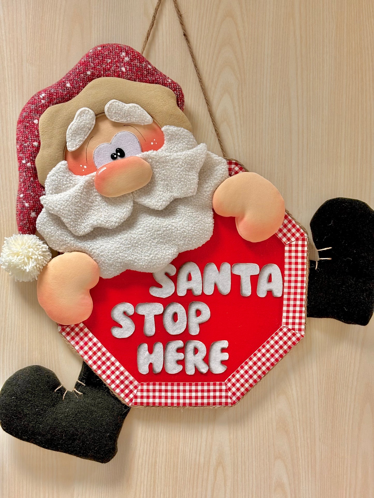 Santa Stop Here - cartamodello facile da realizzare - pdf - download instantaneo
