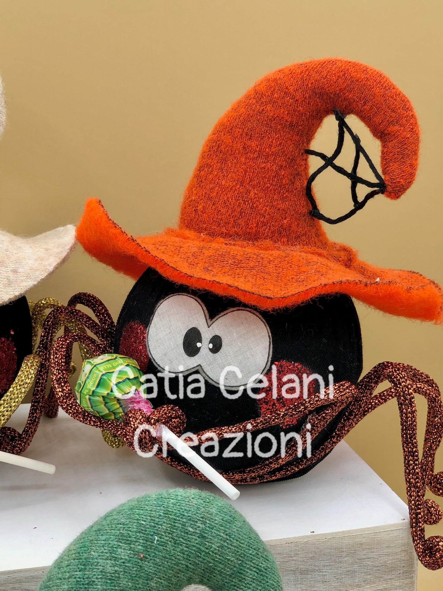 Cartamodello  "Ragnetti portadolcetti": Halloween, ragni contenitori per dolci, download pdf istantaneo