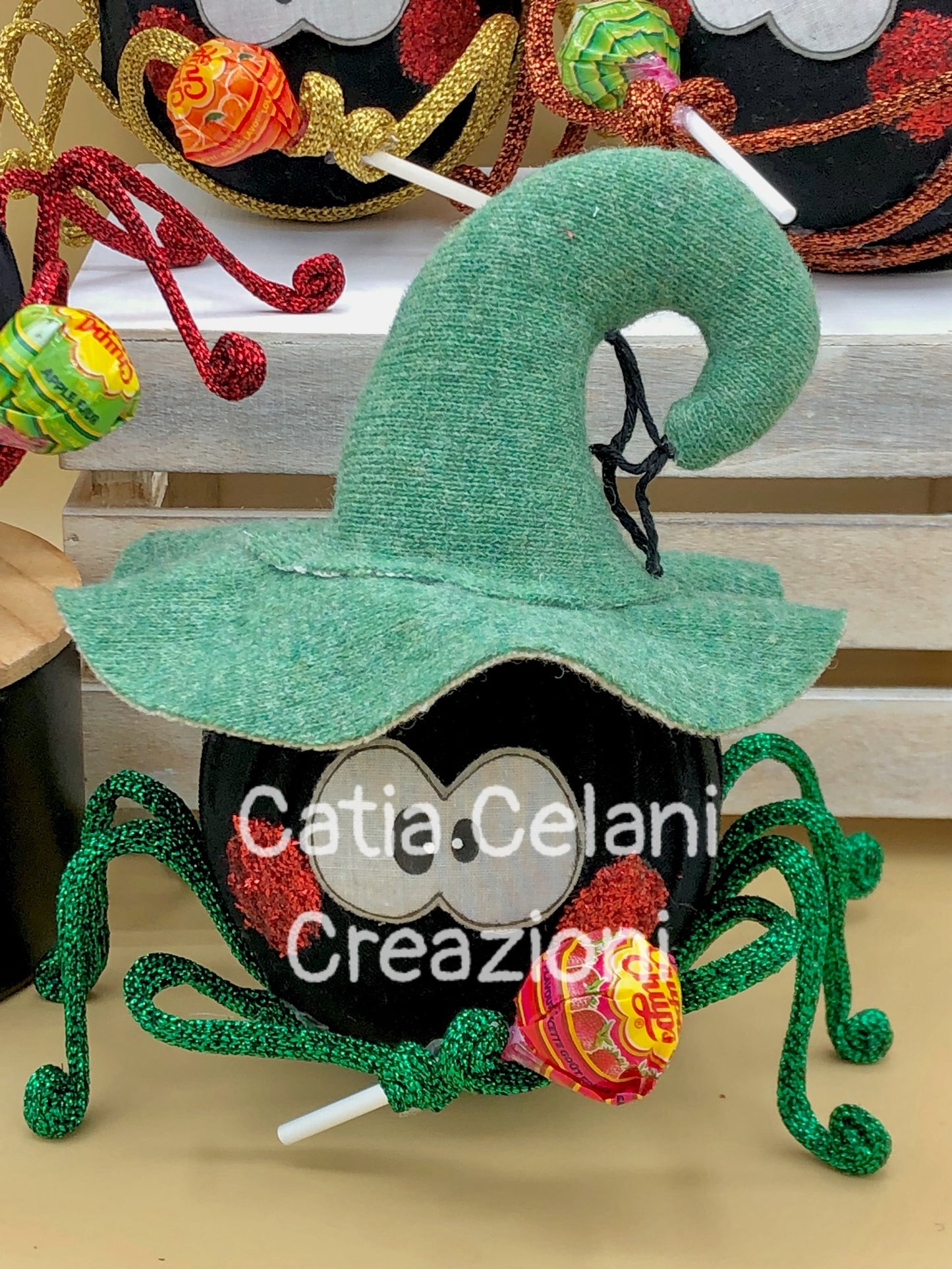 Cartamodello  "Ragnetti portadolcetti": Halloween, ragni contenitori per dolci, download pdf istantaneo