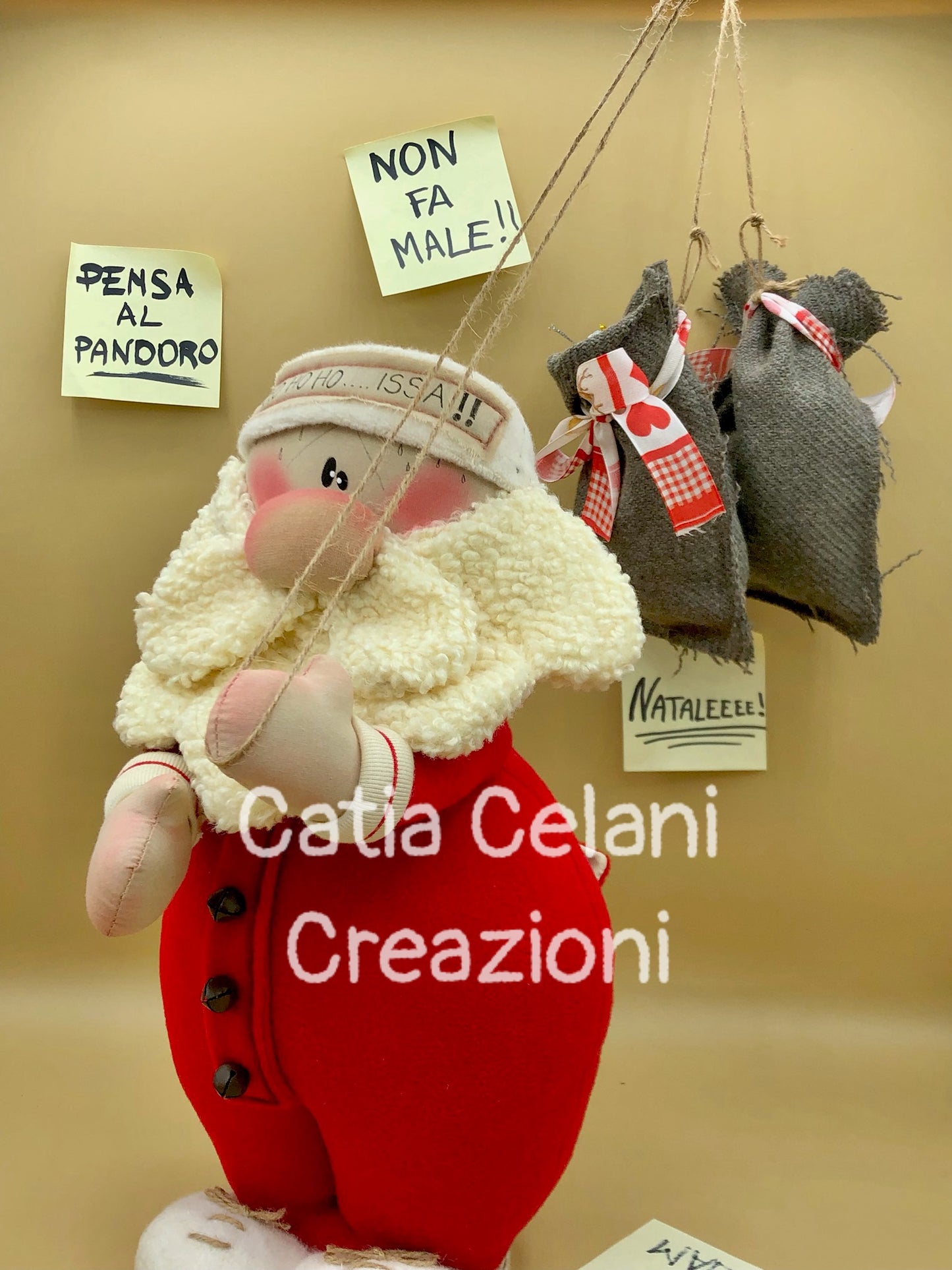 Cartamodello "Santa Balboa" - Babbo Natale, facile, pdf, download instantaneo