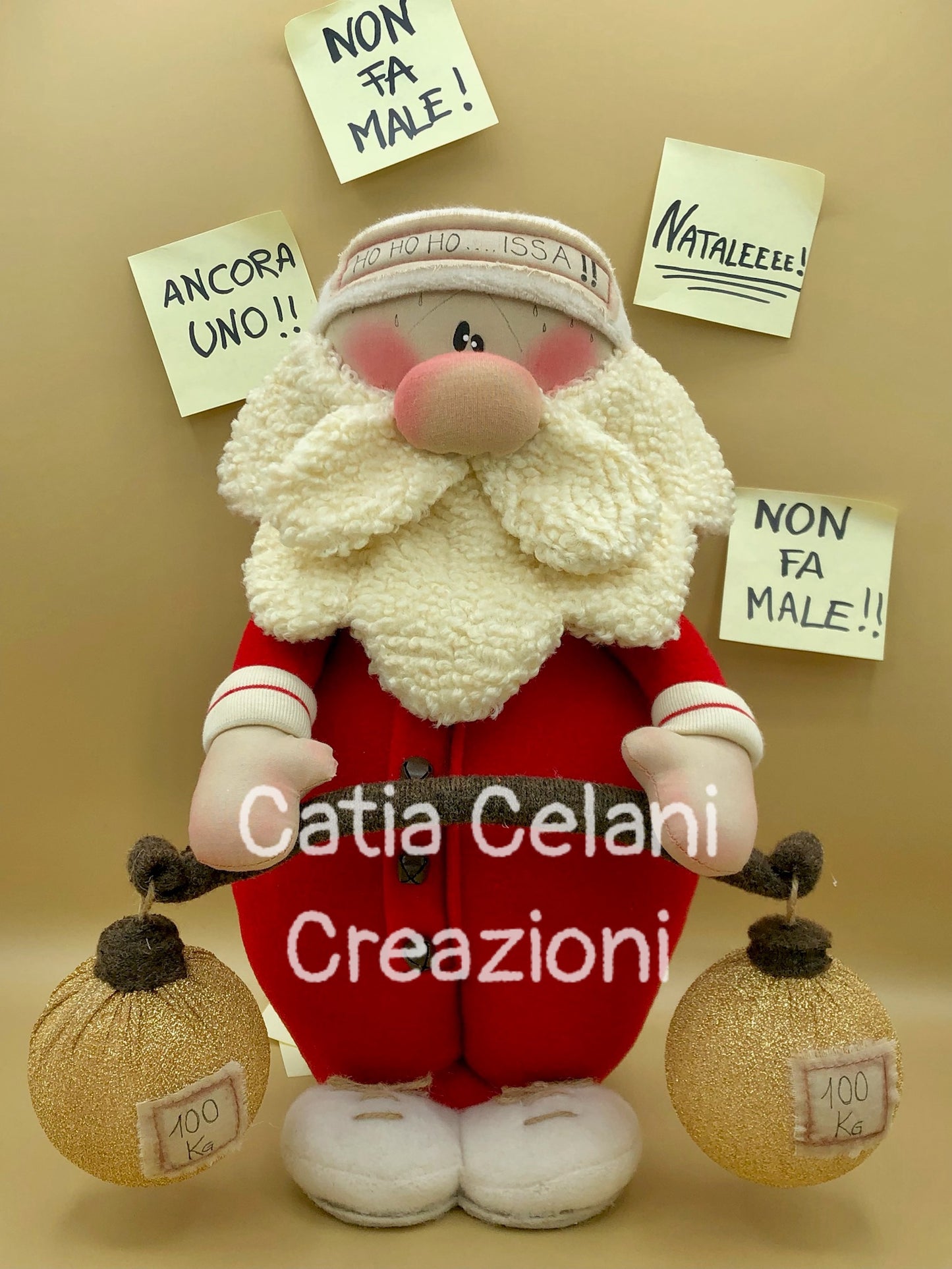 Cartamodello "Santa Balboa" - Babbo Natale, facile, pdf, download instantaneo