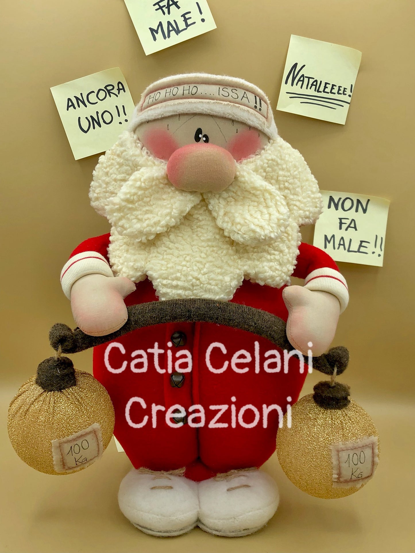 Cartamodello "Santa Balboa" - Babbo Natale, facile, pdf, download instantaneo