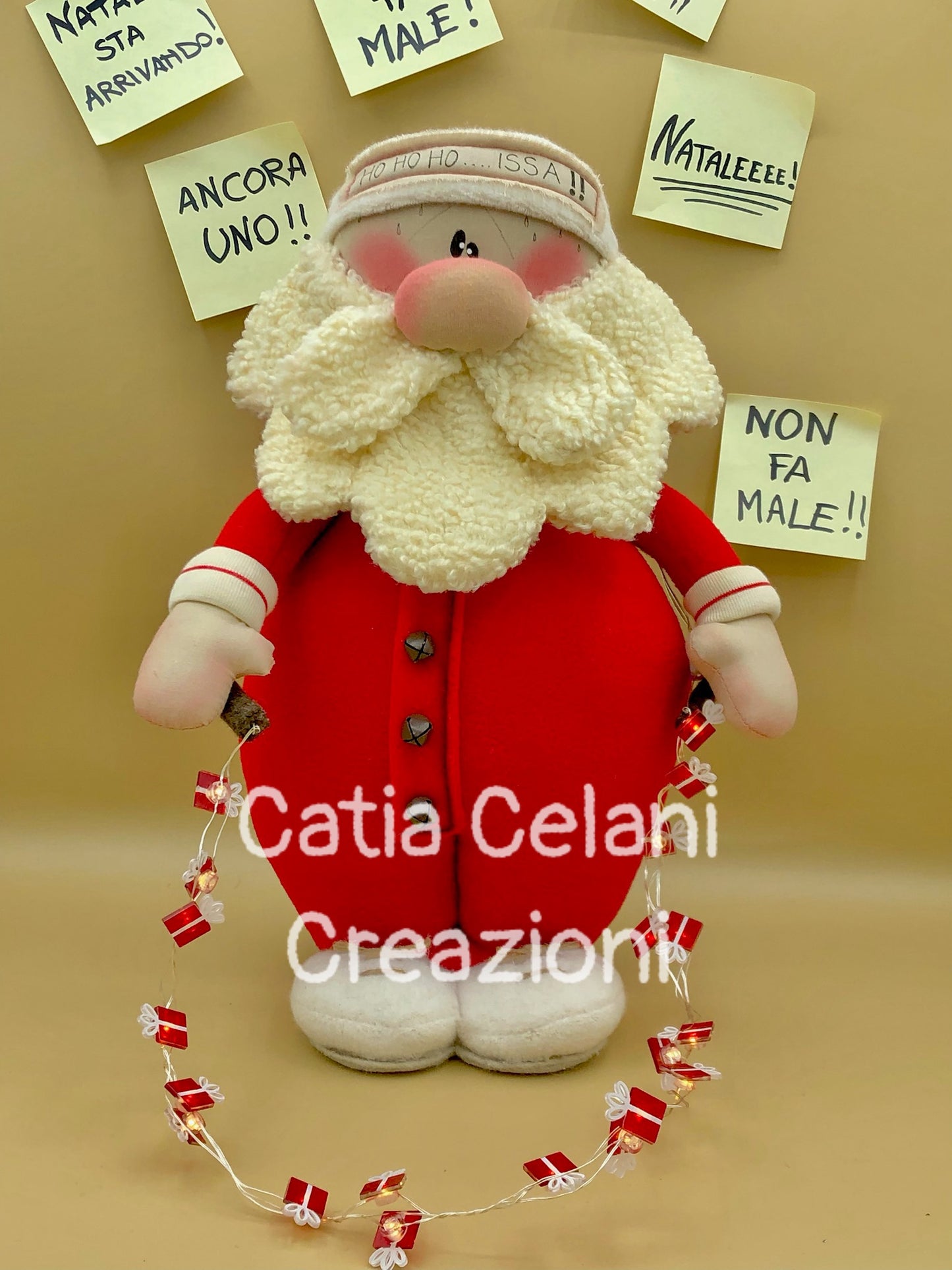 Cartamodello "Santa Balboa" - Babbo Natale, facile, pdf, download instantaneo