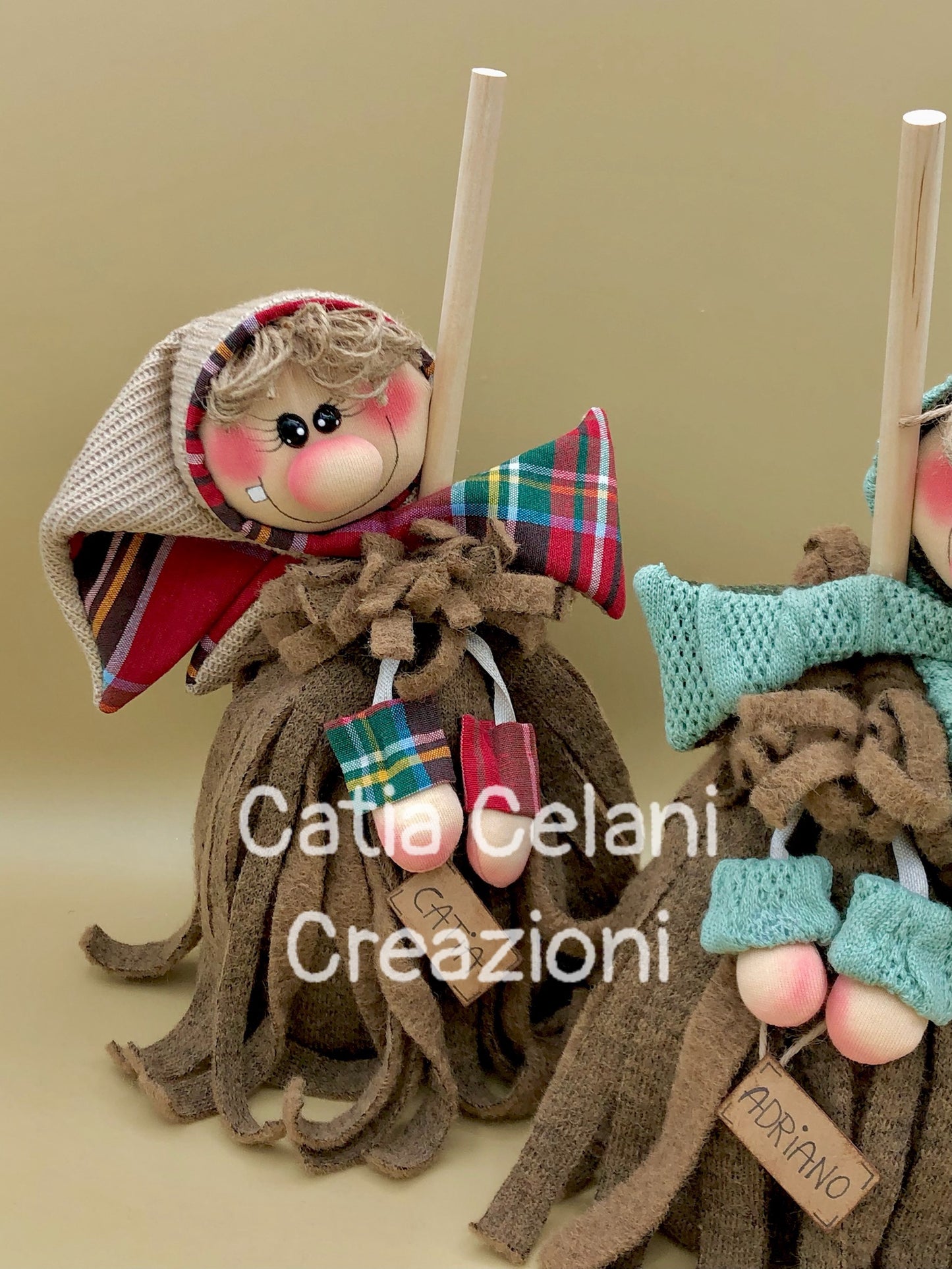 Cartamodello Befana "Scopetta" - regalo, natale, facile, pdf, download instantaneo