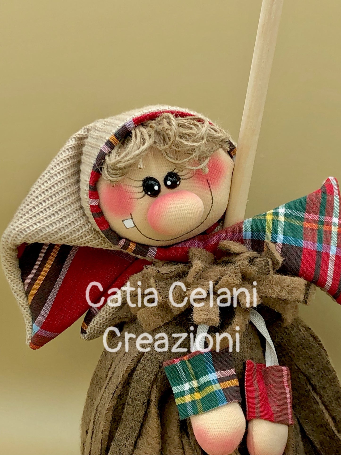 Cartamodello Befana "Scopetta" - regalo, natale, facile, pdf, download instantaneo