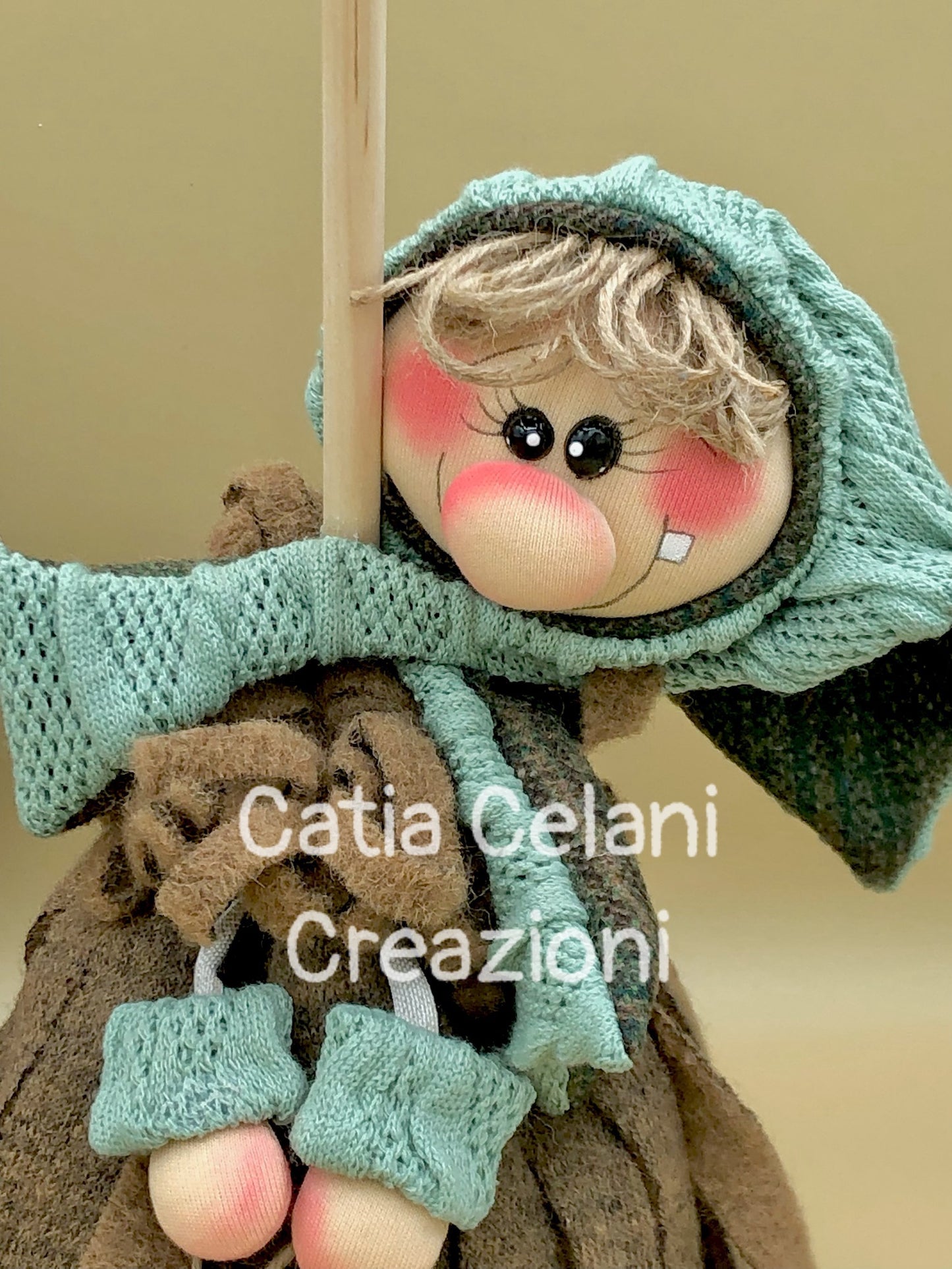 Cartamodello Befana "Scopetta" - regalo, natale, facile, pdf, download instantaneo