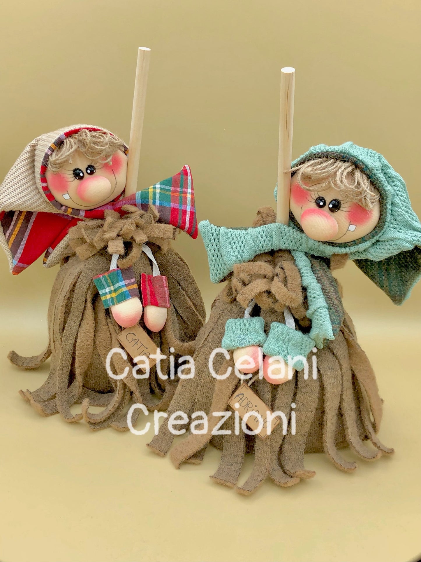 Cartamodello Befana "Scopetta" - regalo, natale, facile, pdf, download instantaneo