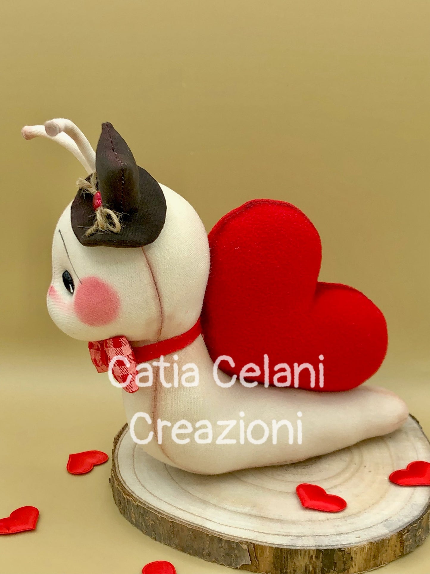 Cartamodello Lumacuore - san valentino - chiocciola - cuore - amore - pdf - facile da creare