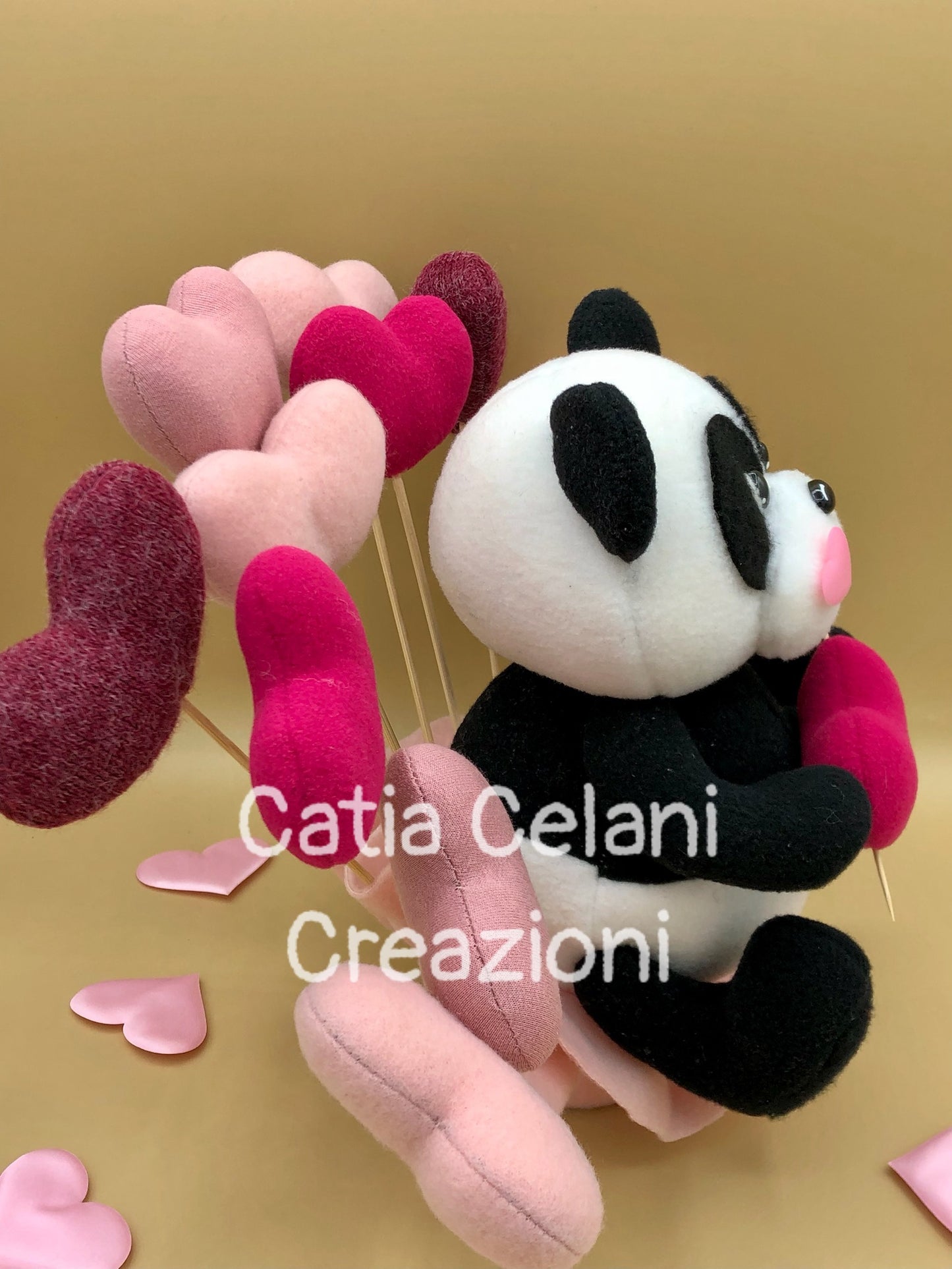 Cartamodello Present - bambola panda, san valentino, amore, pdf, download instantaneo