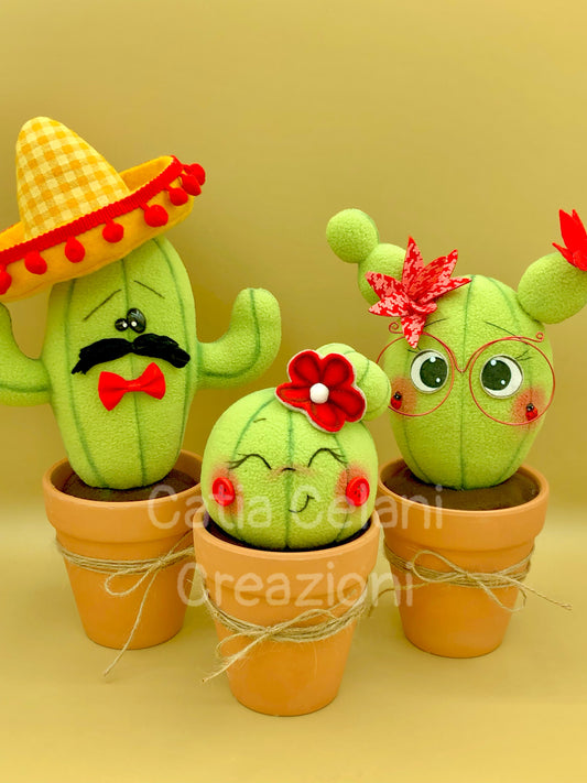 Famiglia espinosa - cartamodello bambole cactus