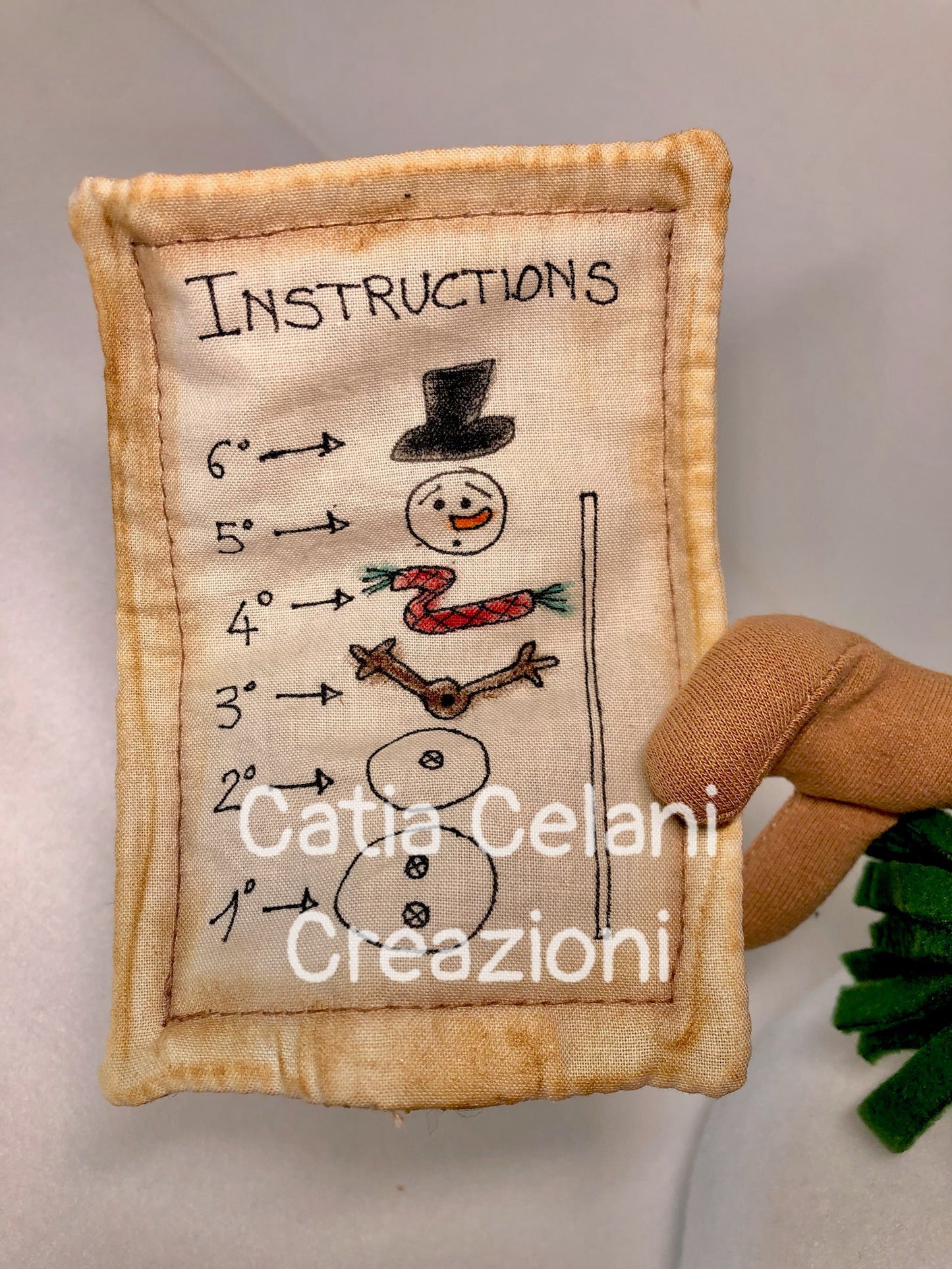 Cartamodello Puzzle di Neve - Natale, bambola, pdf, facile da realizzare, download instantaneo