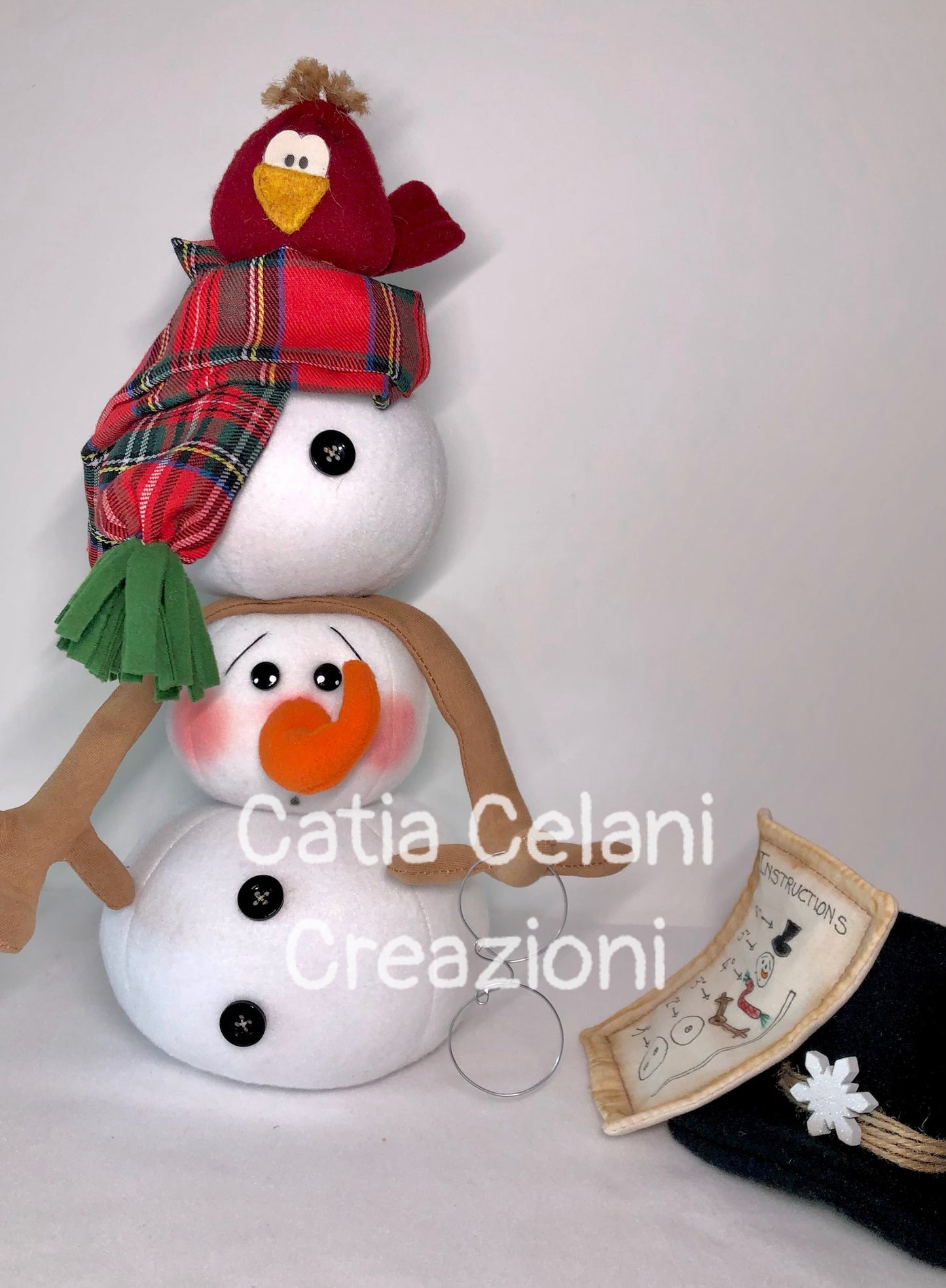 Cartamodello Puzzle di Neve - Natale, bambola, pdf, facile da realizzare, download instantaneo