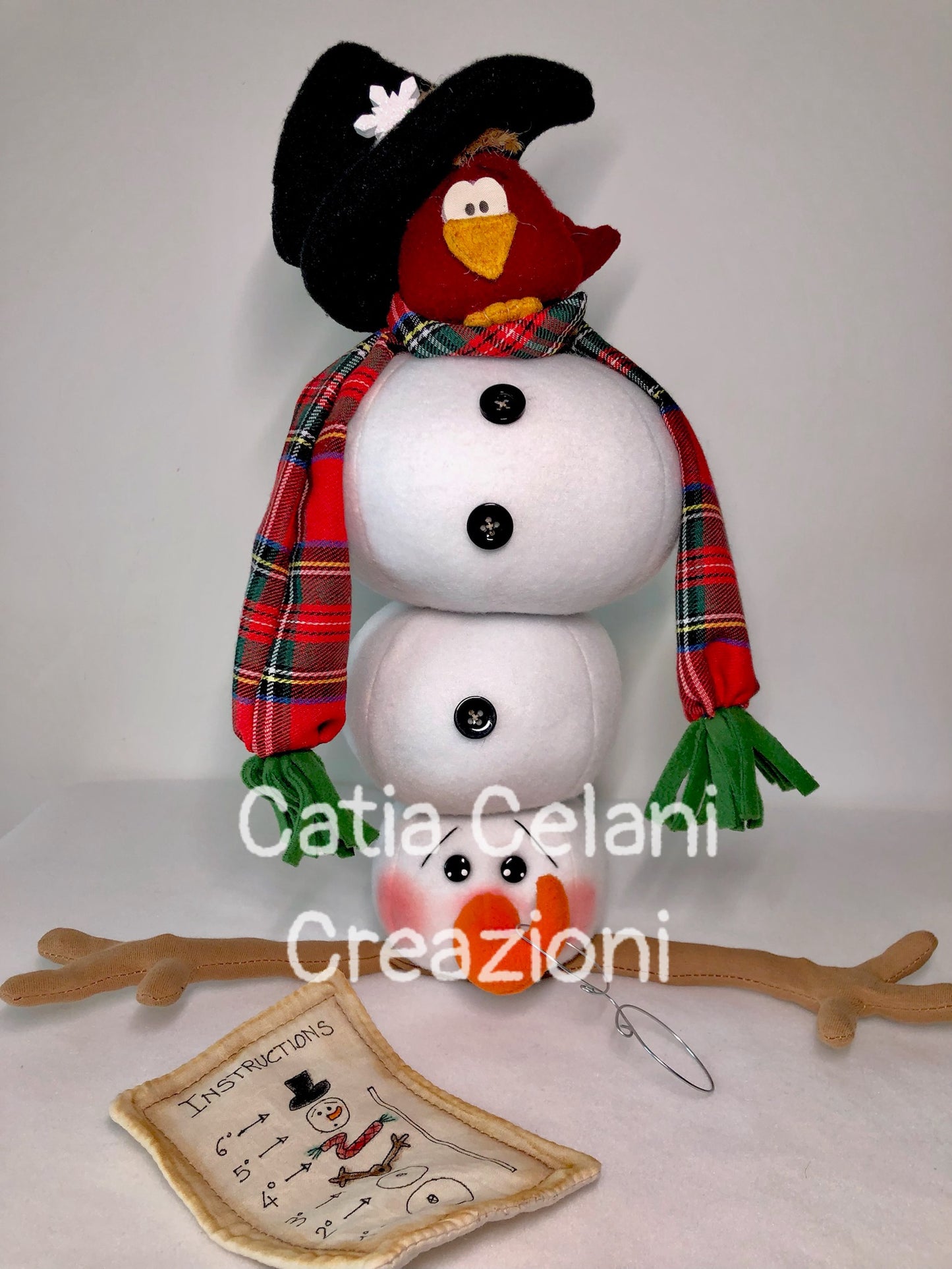 Cartamodello Puzzle di Neve - Natale, bambola, pdf, facile da realizzare, download instantaneo