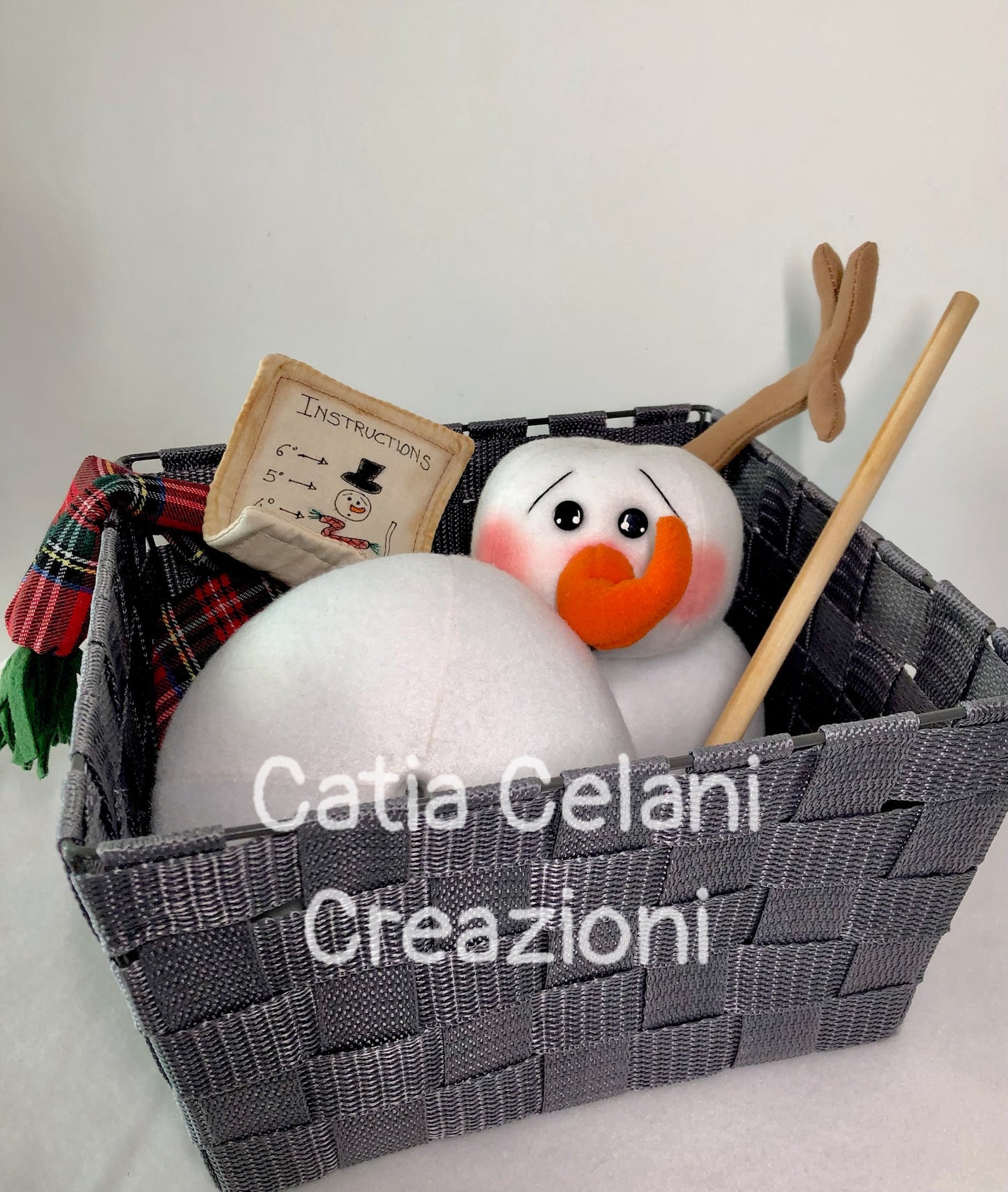 Cartamodello Puzzle di Neve - Natale, bambola, pdf, facile da realizzare, download instantaneo