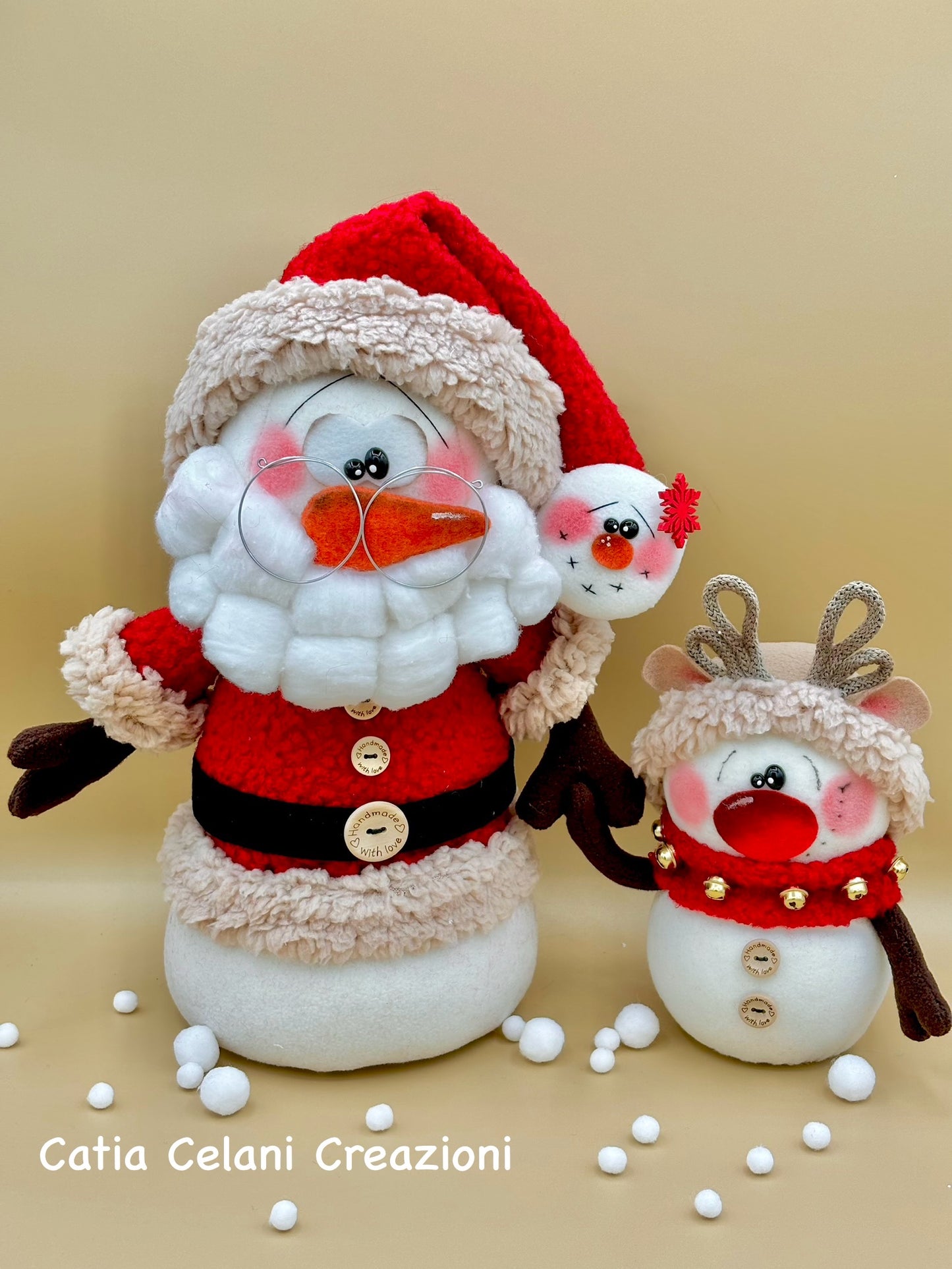 Snow Puzzle Sewing Pattern - Christmas, doll, pdf, easy to make, instant download