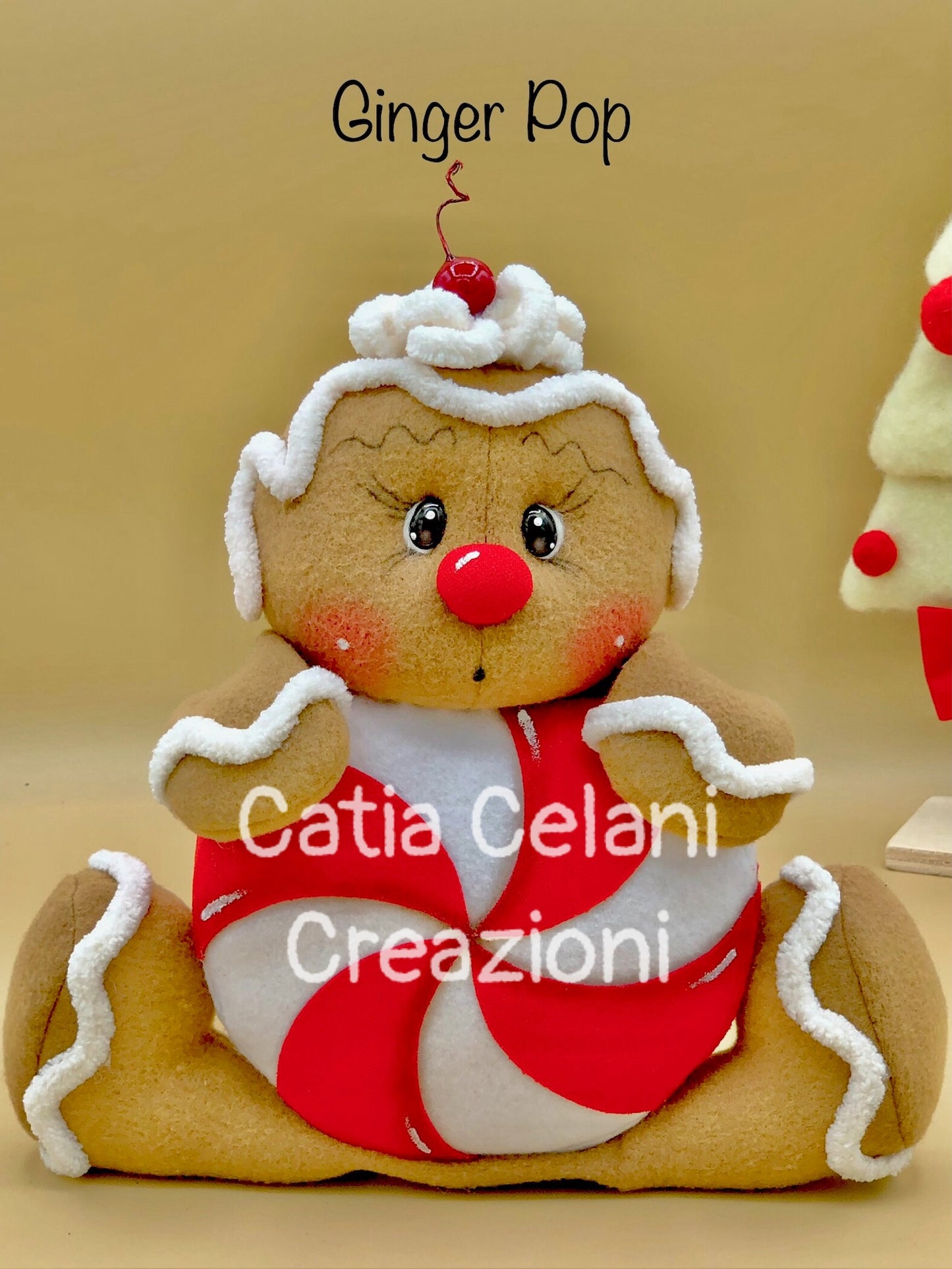 Cartamodello "Ginger-Pop", pan di zenzero, gingerbread, natale, semplice da realizzare, digitale