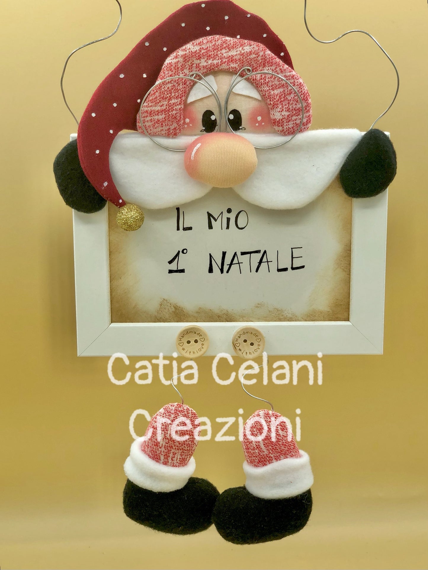 Cartamodello "Santa Selfie", porta foto, babbo natale, bambola, decoro, facile da fare, download instantaneo