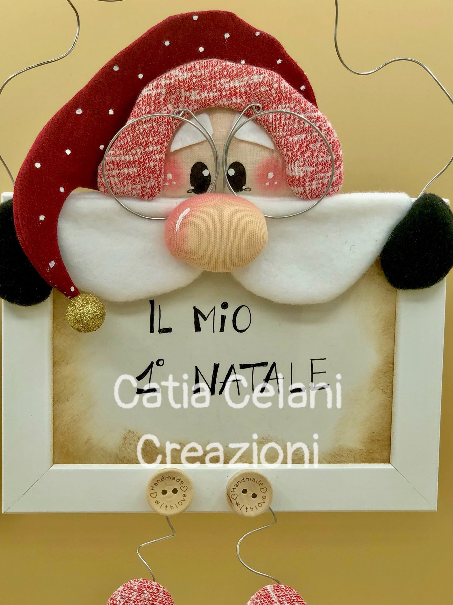 Cartamodello "Santa Selfie", porta foto, babbo natale, bambola, decoro, facile da fare, download instantaneo