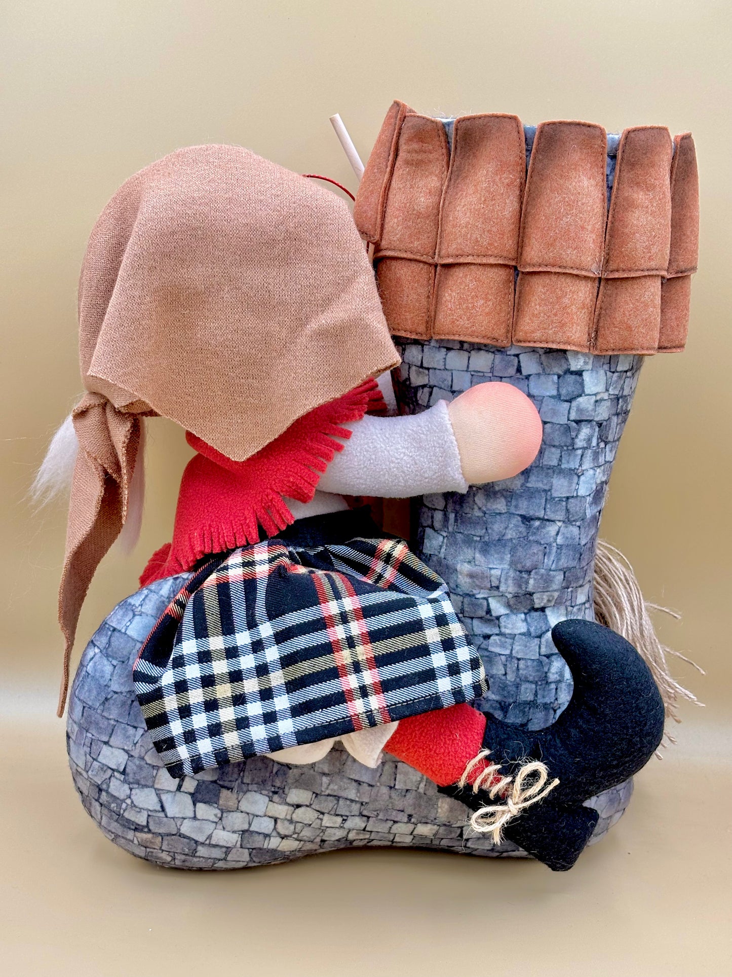 Calza della befana - cartamodello facile da realizzare - pdf - download instantaneo