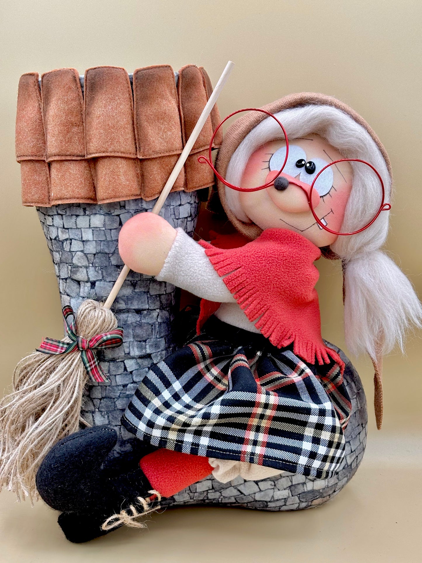 Calza della befana - cartamodello facile da realizzare - pdf - download instantaneo