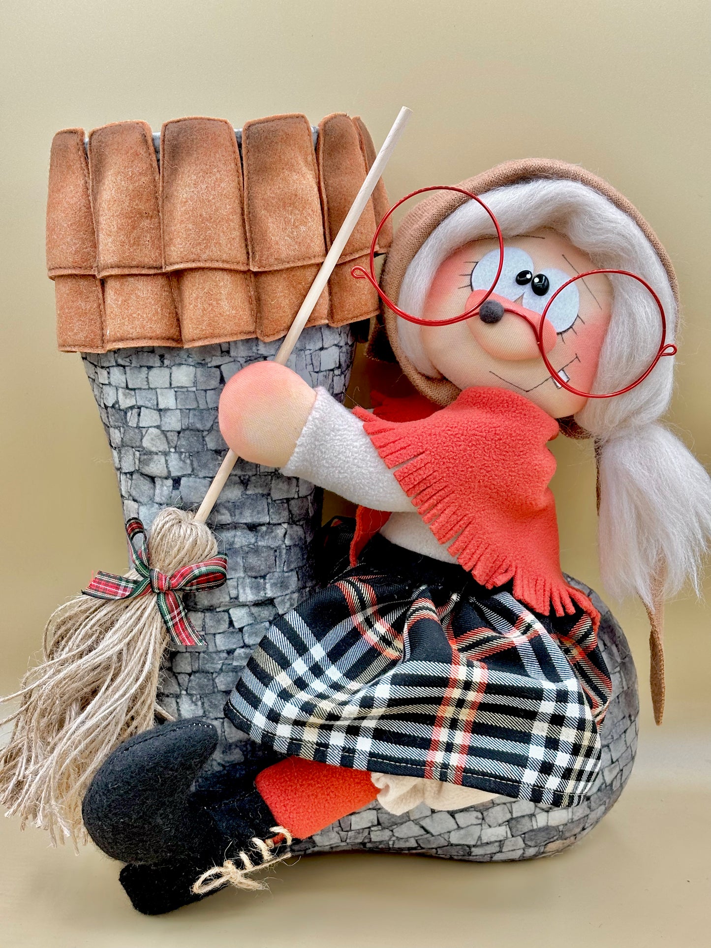 Calza della befana - cartamodello facile da realizzare - pdf - download instantaneo