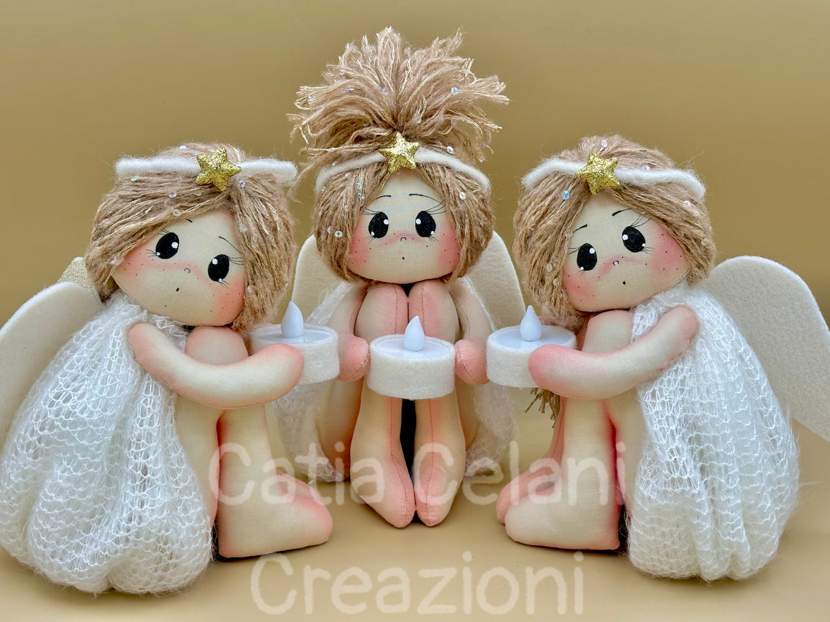 Cartamodello Angels, angelo, decorazione, natale di Catia Celani Creazioni (foto 6)
