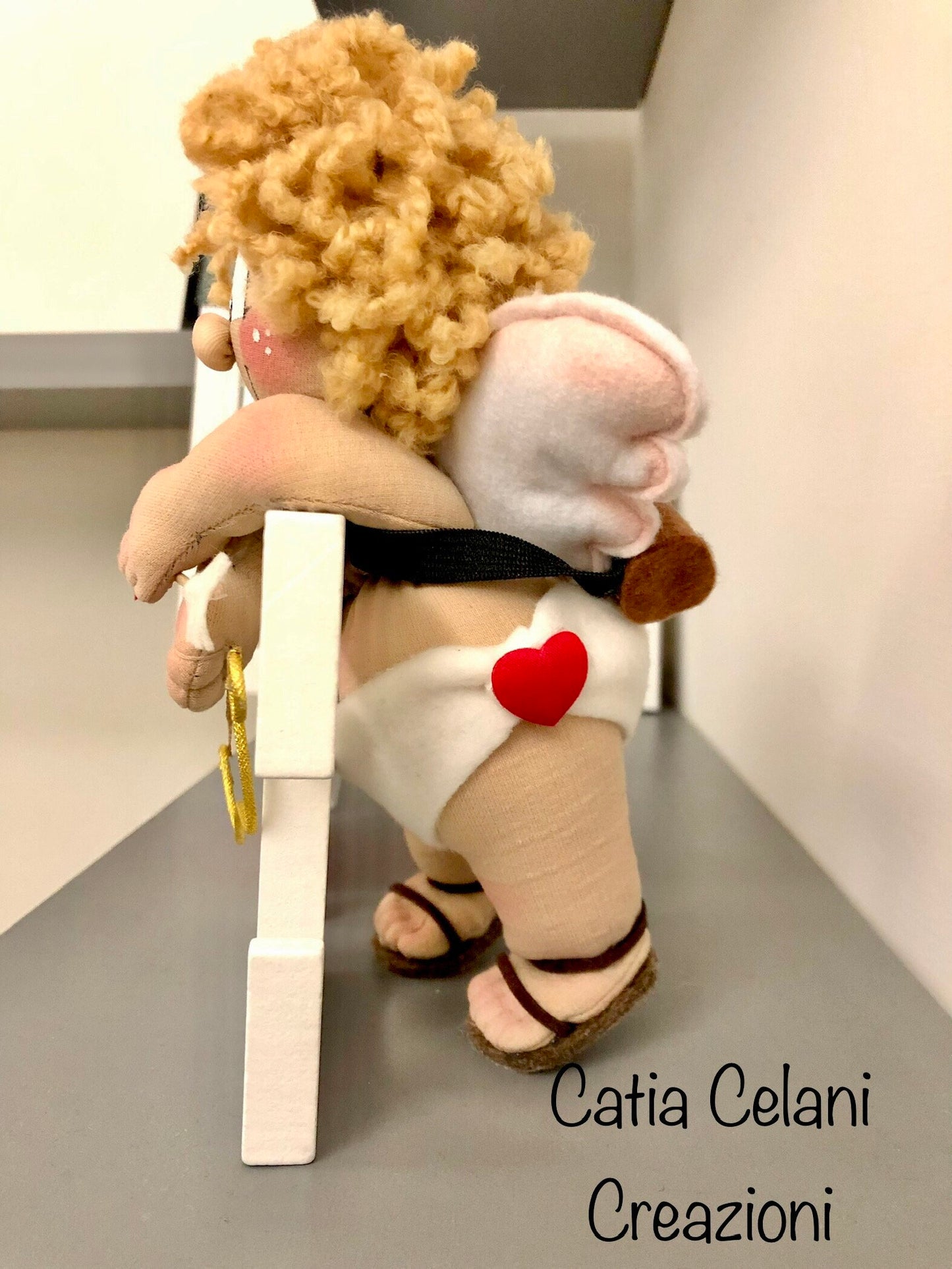 Cupid in love - valentine's day - doll - heart - pdf sewing pattern - easy to create