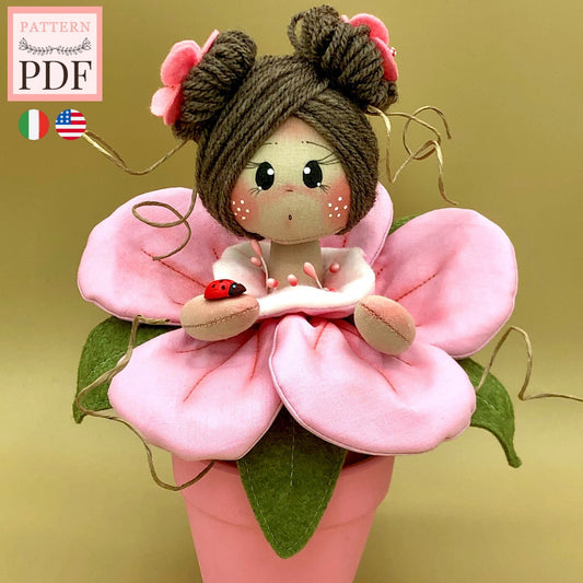 Cydonia peach blossom pattern - doll - easy to make - instant download - pdf